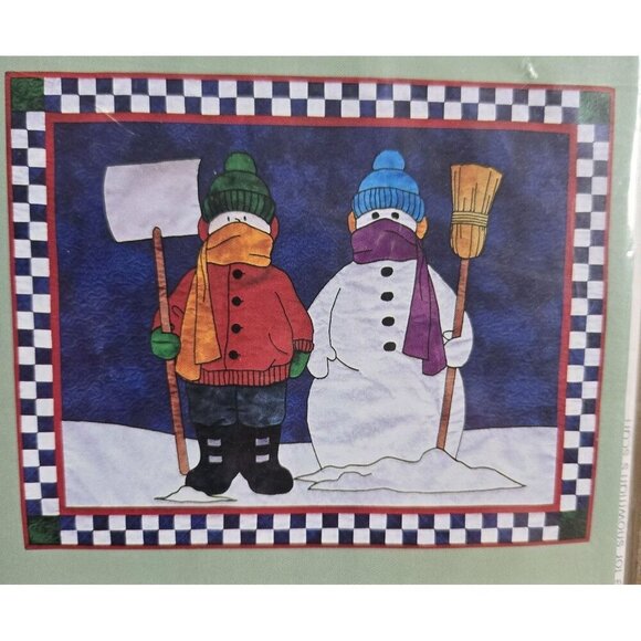 Bundled Up By Patrick Lose For C T Publishing 35 X 27 #80043 Snowman Winter - Picture 5 of 5